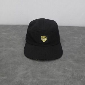 Black Crows 5 Panel Hat Black Camp Cap Adjustable Strapback Ski Outdoor Logo